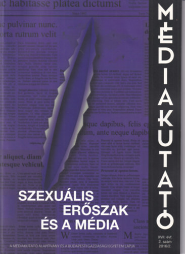 Szexulis erszak s a mdia - Mdiakutat XVII. vf. 2. szm. 2016/2
