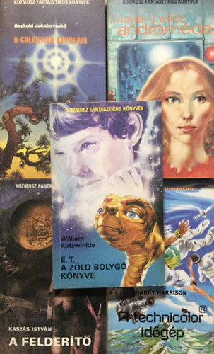 Aszkold Jakubovszkij, Fred Hoyle-John Elliot, Kaszás István, Harry Harrison, William Kotzwinkle - Kozmosz és Galaktika fantasztikus könyvek könyvcsomag (5 kötet)