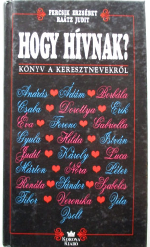 Fercsik Erzsbet-Ratz Judit - Hogy hvnak? - Knyv a keresztnevekrl