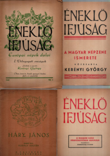 4 db nekl ifjsg egytt: 1943, 1946, 1947, 1949. vfolyam.