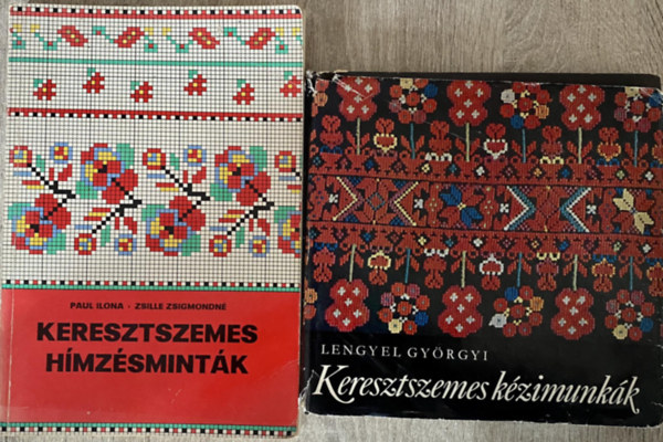 Paul Ilona-Zsille Zsigmondn, Lengyel Gyrgyi - 2 db Keresztszemes knyv:keresztszemes kzimunkk,Keresztszemes hmzsmintk