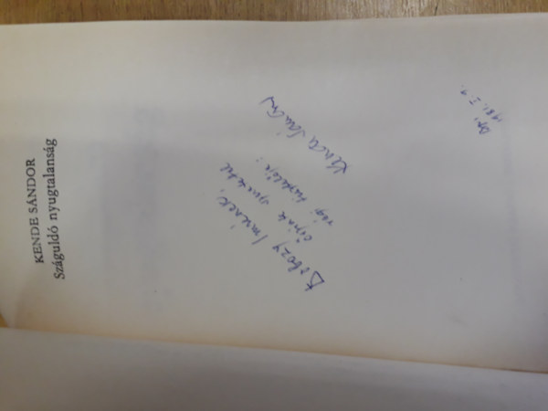 Kende Sndor - Szguld nyugtalansg