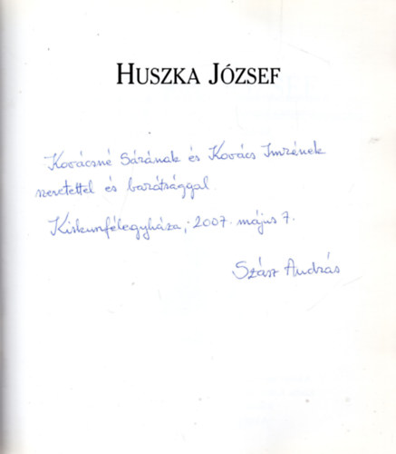 Huszka Jzsef - Rajztanr, festmvsz, mvszettrtnsz, restaurtor, etnogrfus