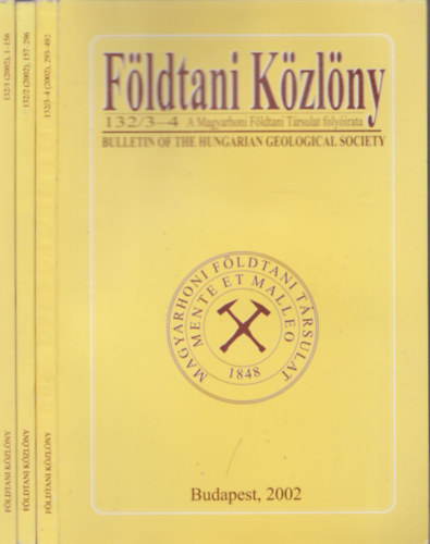 Földtani Közlöny 2002/1-4. (Teljes évfolyam, lapszámonként)