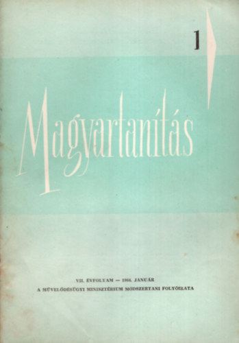 Plmai Klmn (szerk.) - Magyartants 1964/1-6. szm (Teljes vfolyam)