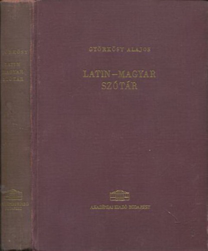 Gy�rk�sy Alajos - Latin-magyar sz�t�r