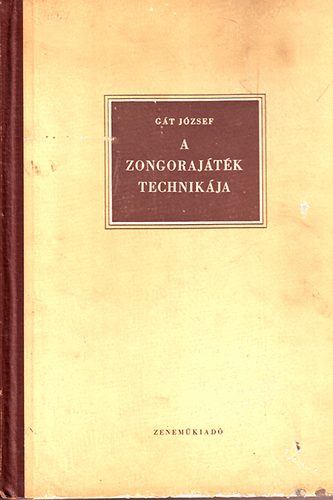 Gt Jzsef - A zongorajtk technikja