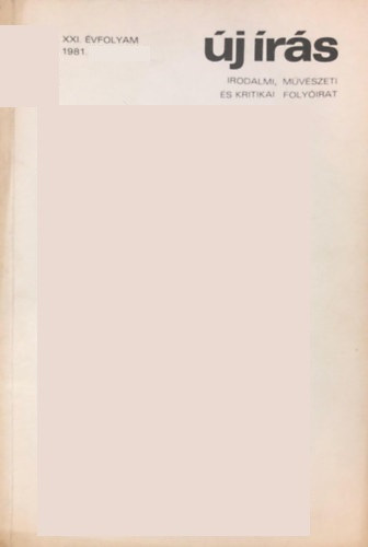 �j �r�s 1981. m�jus - Irodalmi, m�v�szeti �s kritikai foly�irat (XXI. �vf., 5. sz�m)