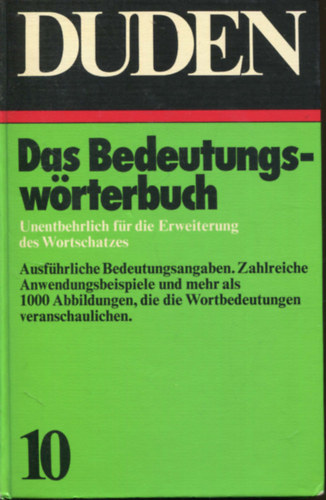 Duden 10 Das Bedeutungswrterbuch