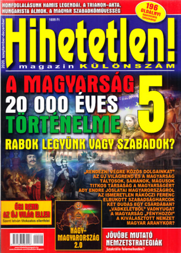 Szcs Rbert (fszerk.) - Hihetetlen! magazin (klnszm) 2020. szeptember-december