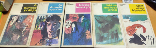 Vlagyimirov, L. Szuszlov, Galambos Lajos, Mihail Alekszandrov, Heinar Kipphardt, Szatmri Gyrgy - 45 db Kossuth krimi: A pimaszpofj + Az Abwehr gynke + Bokszkeszty + Mramarosi erd + Szent Jnos fejevtele