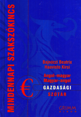 Angol-magyar, Magyar-angol gazdas�gi sz�t�r