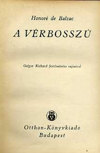 Honoré de Balzac - A vérbosszú