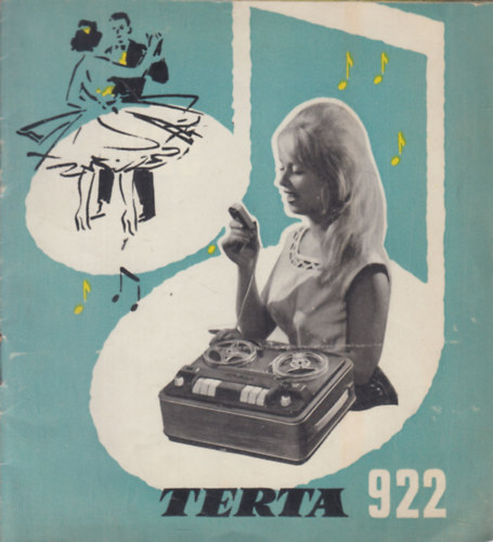 Terta 922. Magnofon (+ kapcsolási rajz)- német nyelvű prospektus