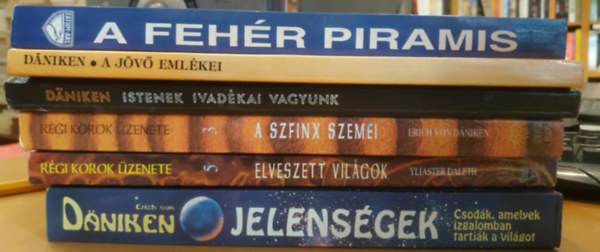 Erich von Dniken, Yliaster Daleth - 6 db Ezotria: Jelensgek (Csodk, amelyek izgalomban tartjk a vilgot); A szfinx szemei; Elveszett vilgok; Istenek ivadkai vagyunk; A jv emlkei; A fehr piramis