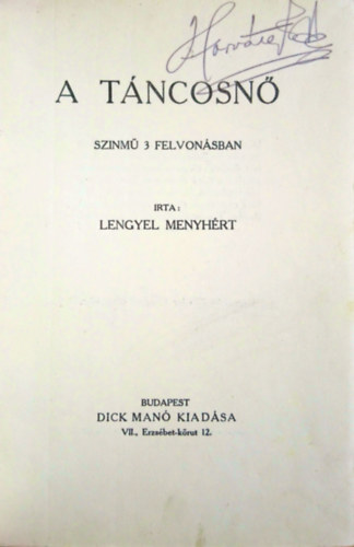 Lengyel Menyh�rt - A t�ncosn�