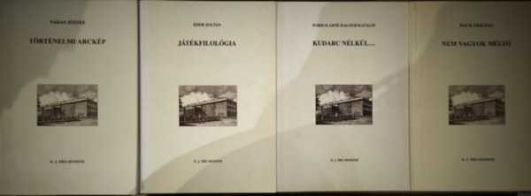 Ndas Jzsef, der Zoltn, Porkolbn Balogh Katalin, Hack Frigyes - 4db m az N. J. Pro Homine sorozatbl - Ndas Jzsef-Trtnelmi arckp, der Zoltn-Jtkfilolgia, Porkolbn Balogh Katalin-Kudarc nlkl..., Hack Frigyes-Nem vagyok mlt