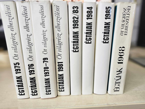 8 db Égtájak: 1975+ 1976+ 1978-79+ 1981+ 1982-83+ 1984+ 1985+ 1986