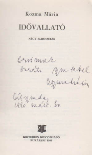Kozma M�ria - Id�vallat� (dedik�lt)