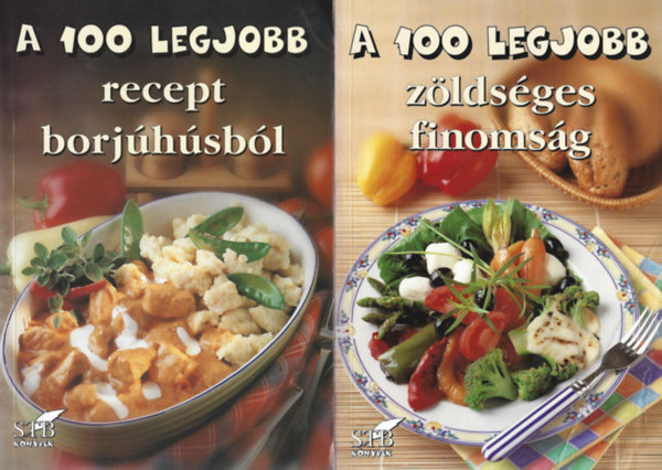 2 db 100 Legjobb recept, 100 Legjobb recept borjhsbl, 100 Legjobb zldsges finomsg