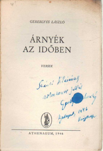 Gereblyés László - Árnyék az időben