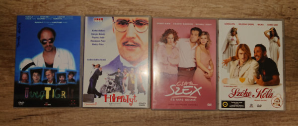Rudolf P�ter, Goda Krisztina, Kabay Barna - 4 magyar v�gj�t�k DVD-n: �vegtigris, Hyppolit, Csak szex, �s m�s semmi, Sz�ke k�la