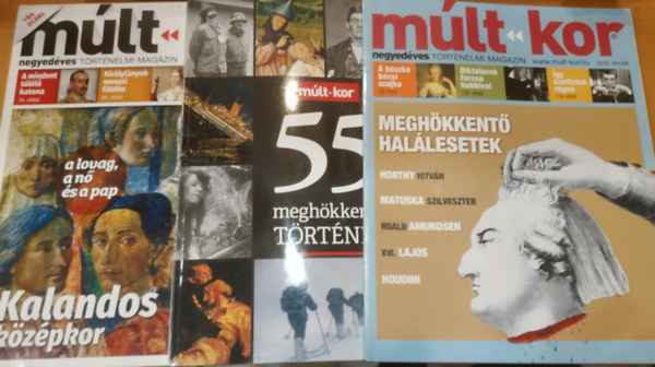 cs Tibor Adrin, Bartal Csaba (fszerk.) - 3 db Mlt-kor magazin (Szrvnyszmok, a termklapon)