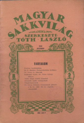 Tth Lszl (szerk.) - Magyar Sakkvilg 1940 December