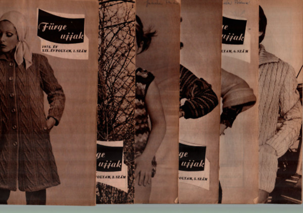 Villnyi Emiln - 10 db Frge ujjak 1975/1, 2, 3, 5, 6, 1976/2, 3, 4, 5, 6. szmok egytt.