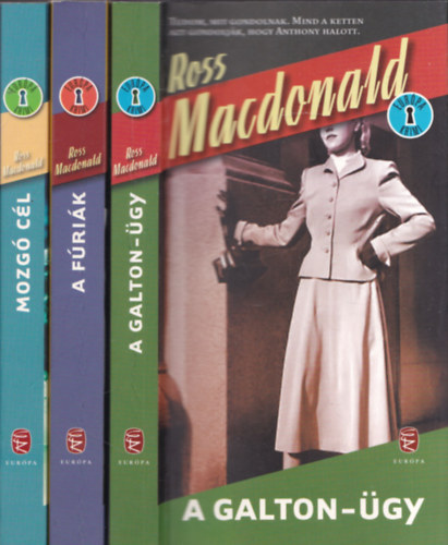 Ross MacDonald - 3 db Ross Macdonald krimi: A Galton-gy + A frik + Mozg cl