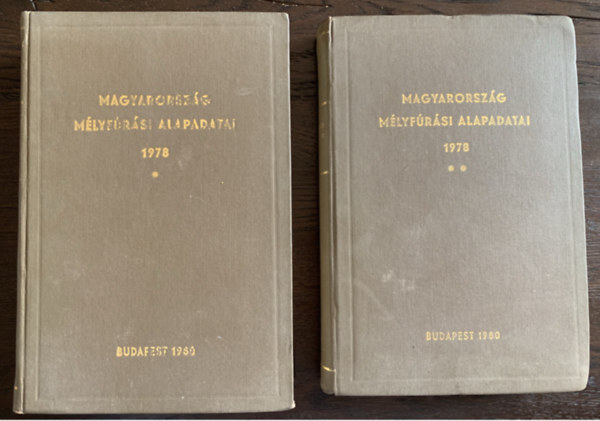 Bohn Pter dr. (szerk.) - Magyarorszg mlyfrsi alapadatai 1978 I-II.