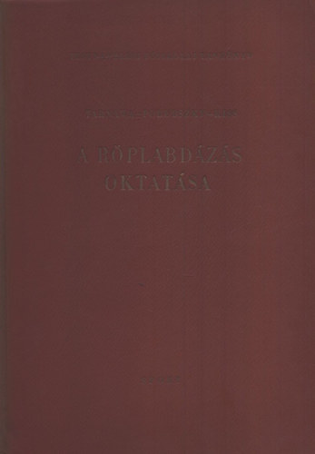Tarnawa-Porubszky-Kiss - A rplabdzs oktatsa