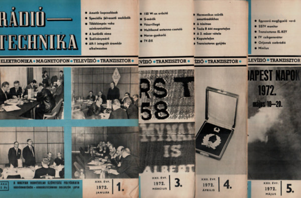 Stefanik Pál (szerk) - Rádiótechnika 1972. évfolyam. 1-12. szám. (2. szám hiányzik)