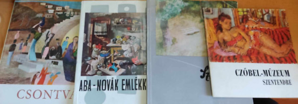 dr. Ikvai Nndor, Pataky Dnes, Bnyi Lszl, Dr. Bodnr va - 4 db festszeti emlkkilltsi katalgus: Aba-Novk emlkkillts; Csontvry; Czbel-Mzeum; Sznyi J.