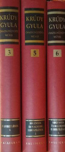 Krúdy Gyula - 3 db Krúdy Gyula összegyűjtött műveiből
