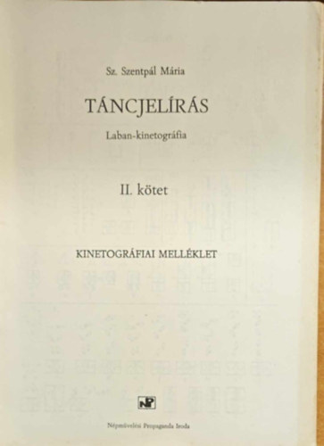 Táncjelírás II. melléklet