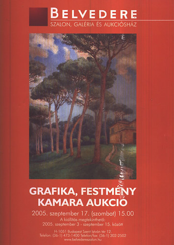 Belvedere - Grafika, festmny kamara aukci 2005. szeptember 17.