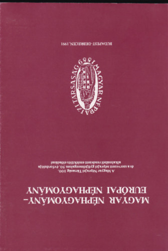 Balázs Géza (szerk) - Magyar néphagyomány - Európai néphagyomány
