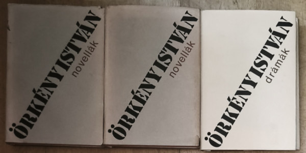 Örkény István - 3db Örkény István kötet - Novellák 1-2., Drámák 2. rész