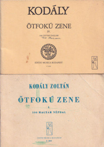 Kod�ly Zolt�n - �tfok� zene I. �s IV. k�tet
