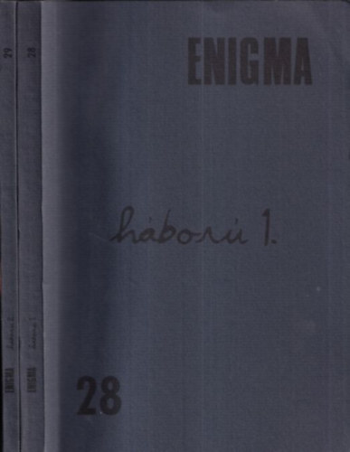 Markja Csilla (szerk.) - Enigma 28-29: Hbor I-II. (Mvszetelmleti Folyirat)