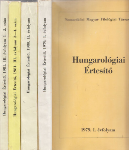 Jankovics Jzsef (szerk) - Hungarolgiai rtest 1979, 1980, 1981 (3 db teljes vfolyam, 4 ktetben)