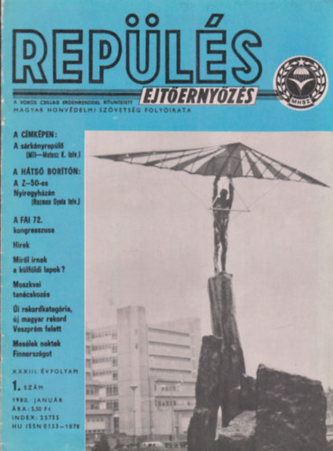 Repülés - Ejtőernyőzés 1980/1-12. (Teljes évfolyam, lapszámonként)