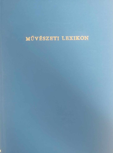 ber Lszl - Mvszeti lexikon I-II.
