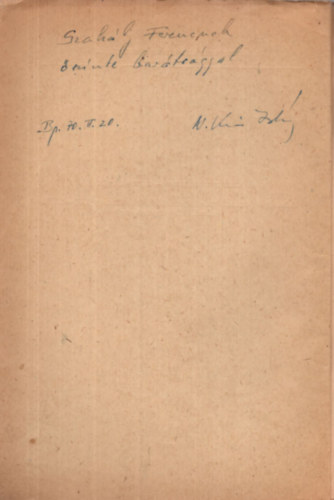 Kirilly  Zsigmondn�, N. Kiss Istv�n - Adatok a paraszti gabonatermel�s k�rd�s�hez a XVI-XVII. sz�zadi  Magyarorsz�gon - K�l�nlenyomat - Dedik�lt