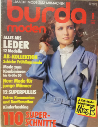 Burda Moden - 1986 Január, 1. szám