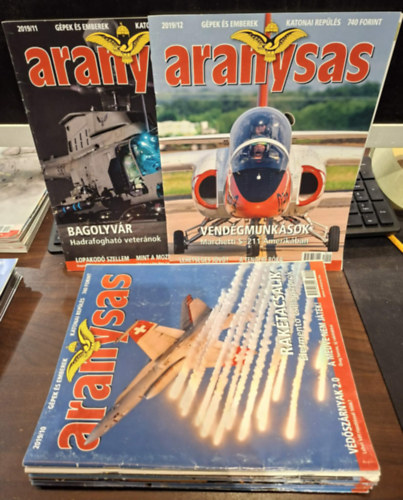T�r�s  Istv�n (F�szerk.) - Aranysas magazin 2019/1-12. (teljes �vfolyam, lapsz�monk�nt, 12db)