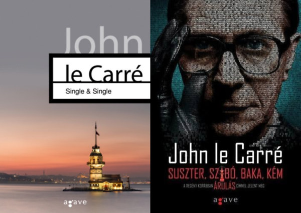 John le Carré, John le Carré, John le Carré - 2 db John le Carré kémtörténet: Suszter, szabó, baka, kém + Single & Single
