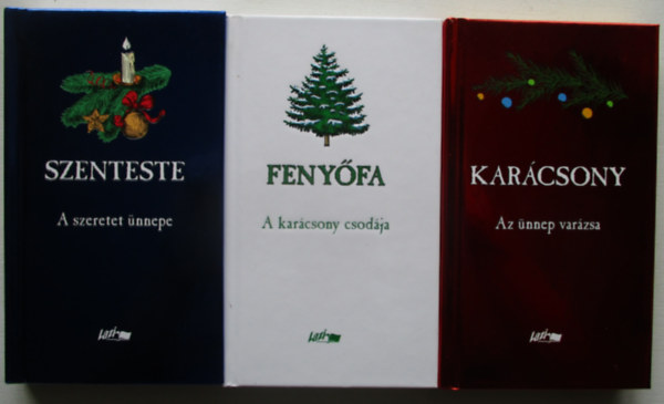 3 db-os könyvcsomag: Fenyőfa- A karácsony csodája/ Karácsony-Az ünnep varázsa/ Szenteste- A szeretet ünnepi