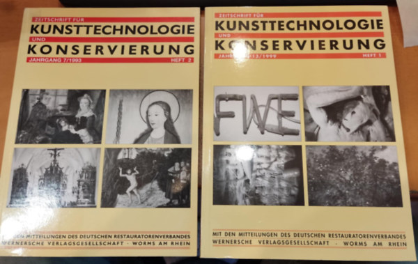 Wernersche - 2 db Zeitschrift für Kunsttechnologie und Konservierung (
